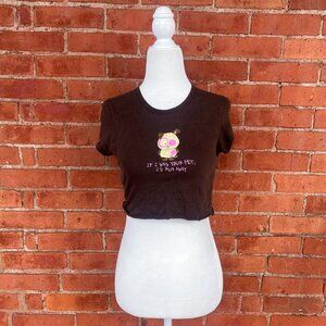 Y2K cropped baby tee